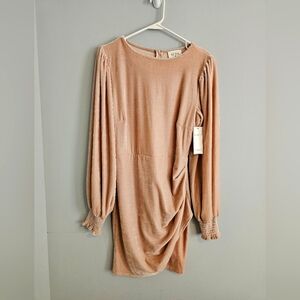 Red Dress Blush Velvet Mini Dress | NWT | Medium